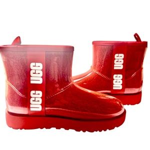 New UGG Classic Clear Mini Marbled Bootie